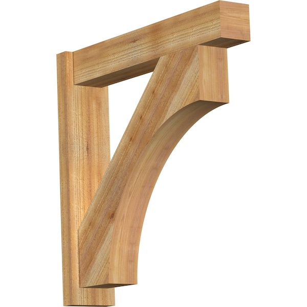 Ekena Millwork Westlake Block Rough Sawn Outlooker, Western Red Cedar, 6"W x 30"D x 30"H OUT06X30X30WTL05RWR - main